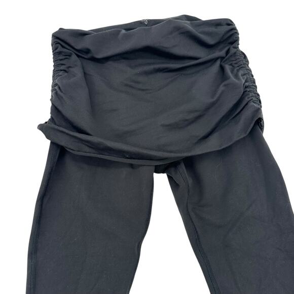 Prana Black Leggings with Stretchy Fabric and Wide Waistband - Picture 3 of 9